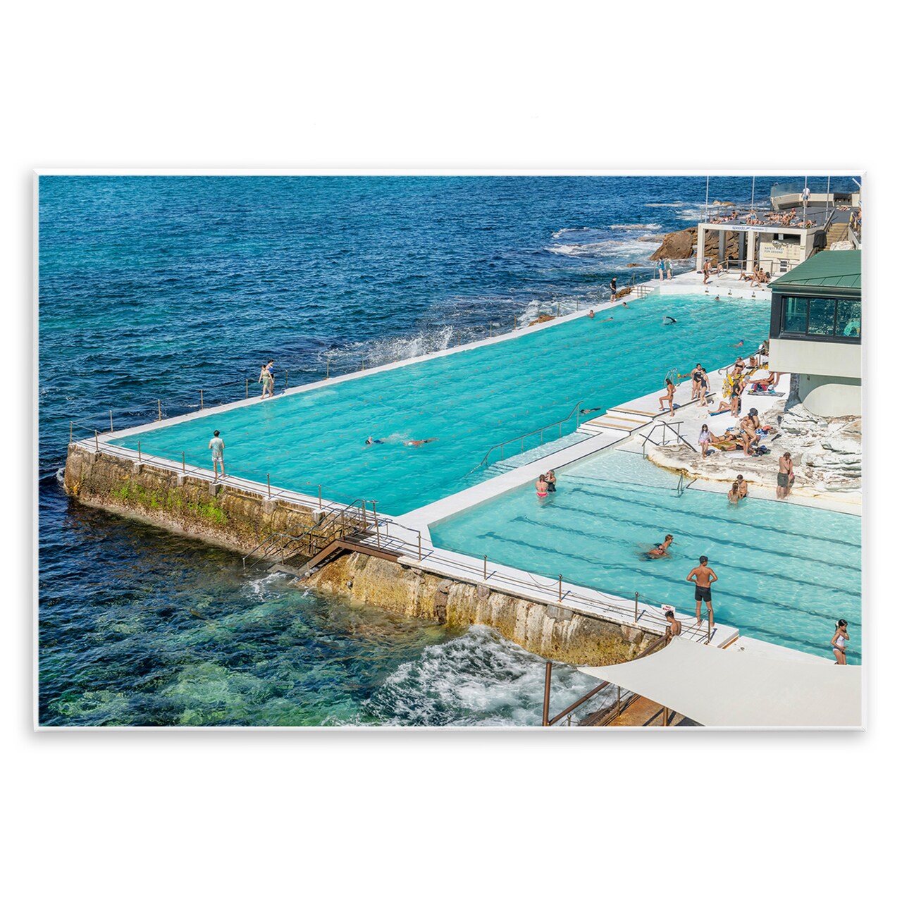 Stupell Industries Bondi Icebergs Swimming Club Wall Plaque, design by Richard Silver